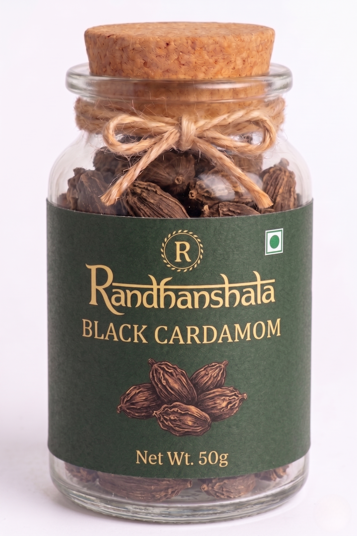 Black Cardamom Whole Raw – 100g | Premium Badi Elaichi | Bold Smoky Aroma | Natural Spice for Curries, Biryani & Ayurvedic Use | 12-Month Shelf Life