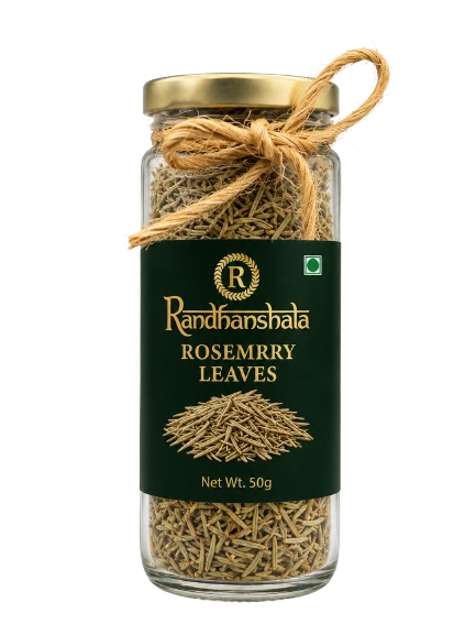 Rosemary Leaves (Dried) – 50g | Premium Aromatic Herb | Natural Flavor Enhancer for Pizza, Pasta, Grilled Foods, Soups & Seasoning | 12-Month Shelf Life | No Additives or Preservatives