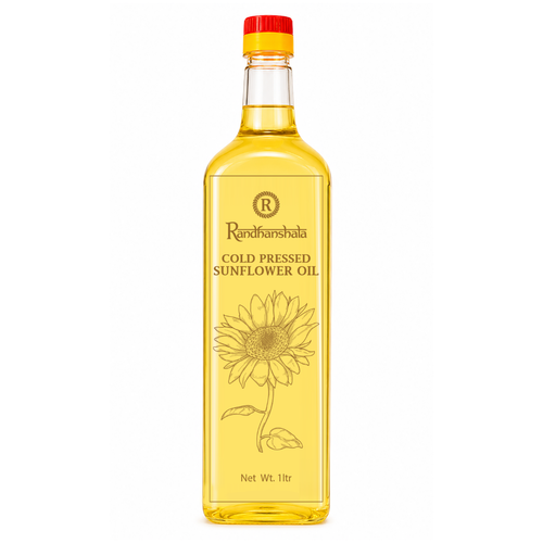 Sunflower Oil – 1000ml | Pure Edible Refined Cooking Oil | Light Texture & Neutral Flavor | Ideal for Frying, Cooking & Daily Use | No Cholesterol | No Preservatives