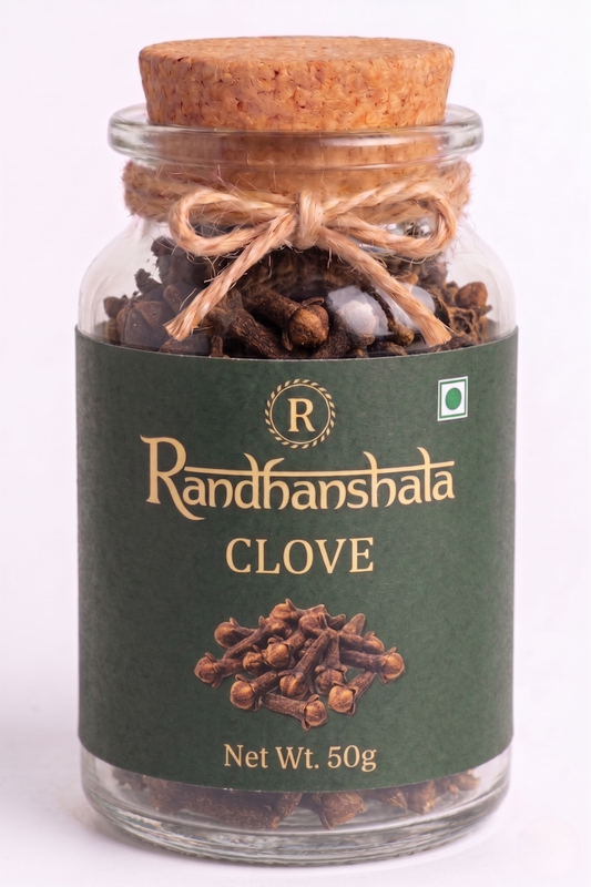 Clove Whole Raw (Laung) – 100g | Premium Handpicked Aromatic Spice | Strong Flavor & Natural Fragrance for Cooking, Baking, Tea & Ayurvedic Use | 12-Month Shelf Life | No Additives or Preservatives