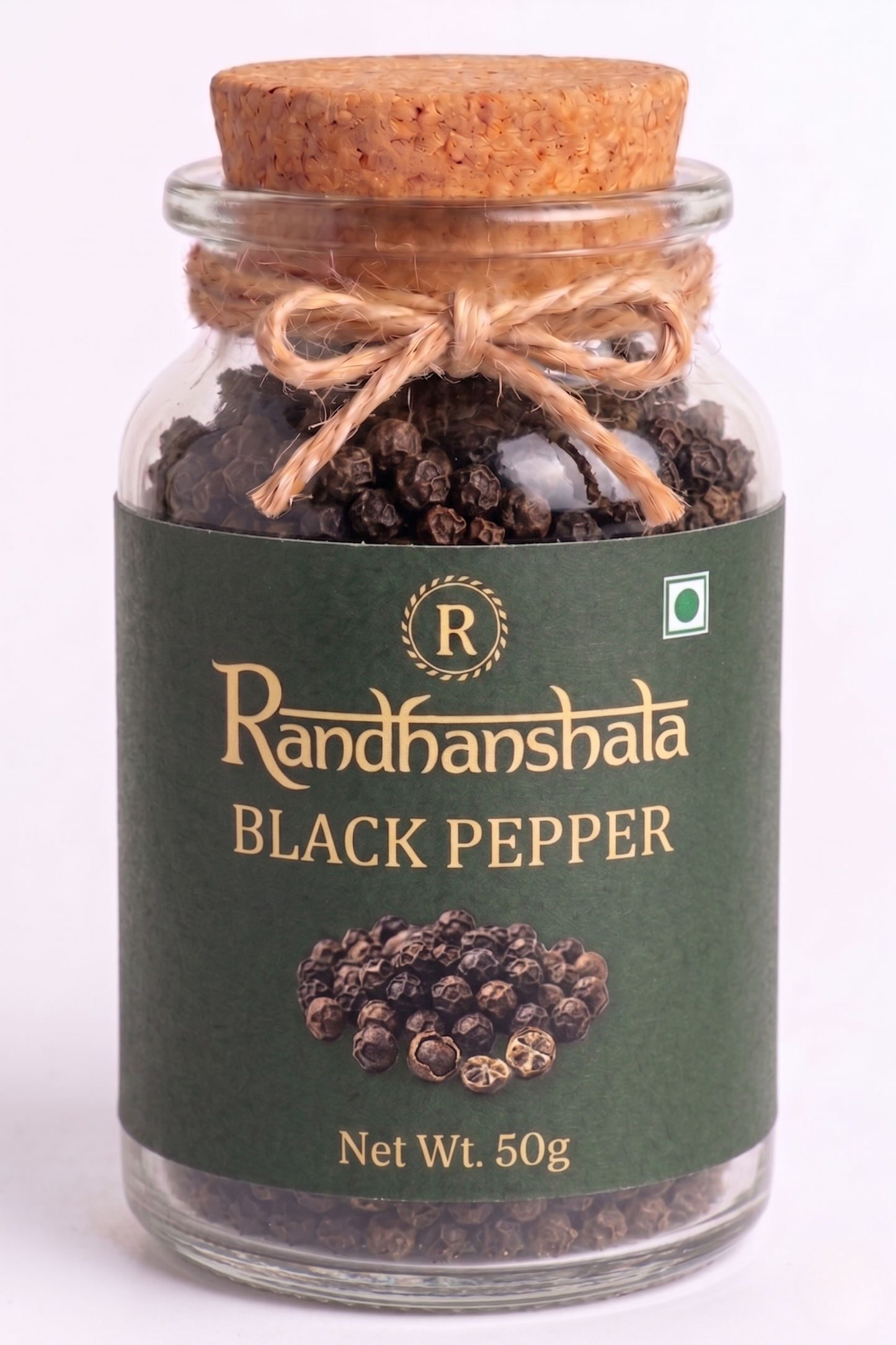 Black Pepper Whole Raw – 100g  | Premium Kali Mirch | Bold Sharp Aroma | Natural, Bold Aromatic Spice for Seasoning, Tea & Cooking, Curries & Ayurvedic Use | 12-Month Shelf Life