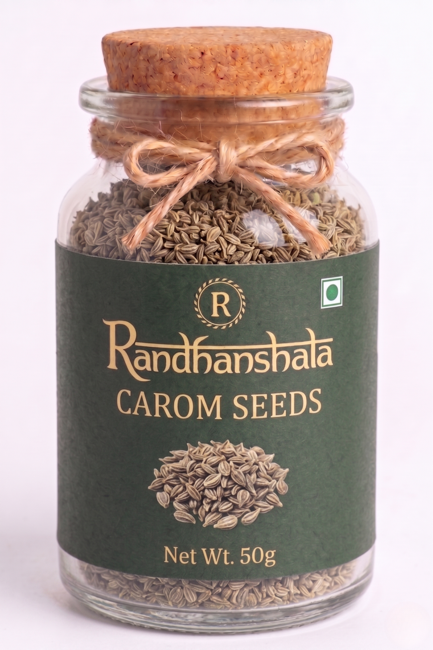 Carom Seeds (Ajwain) – 100g | Premium Natural Spice Seeds | Strong Aroma & Pungent Flavor for Paratha, Curries, Snacks & Digestion | 12-Month Shelf Life | No Additives or Preservatives