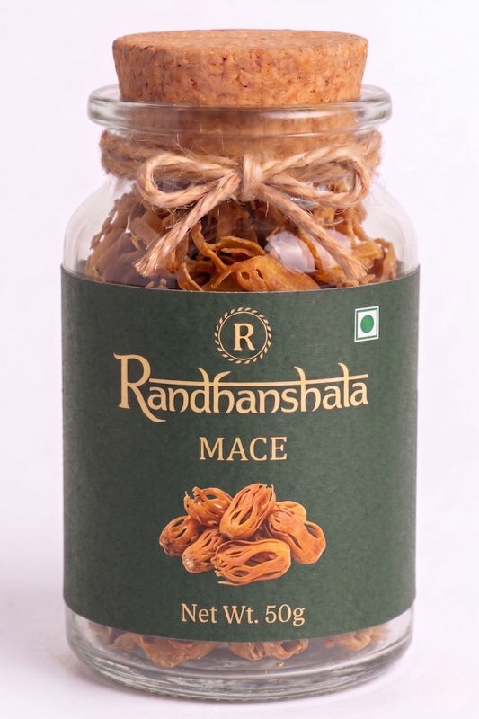 Mace Flower (Javitri) Whole – 50g | Premium Aromatic Spice | Warm Sweet-Spicy Flavor for Biryani, Curries, Desserts & Ayurvedic Use | 12-Month Shelf Life | No Additives or Preservatives