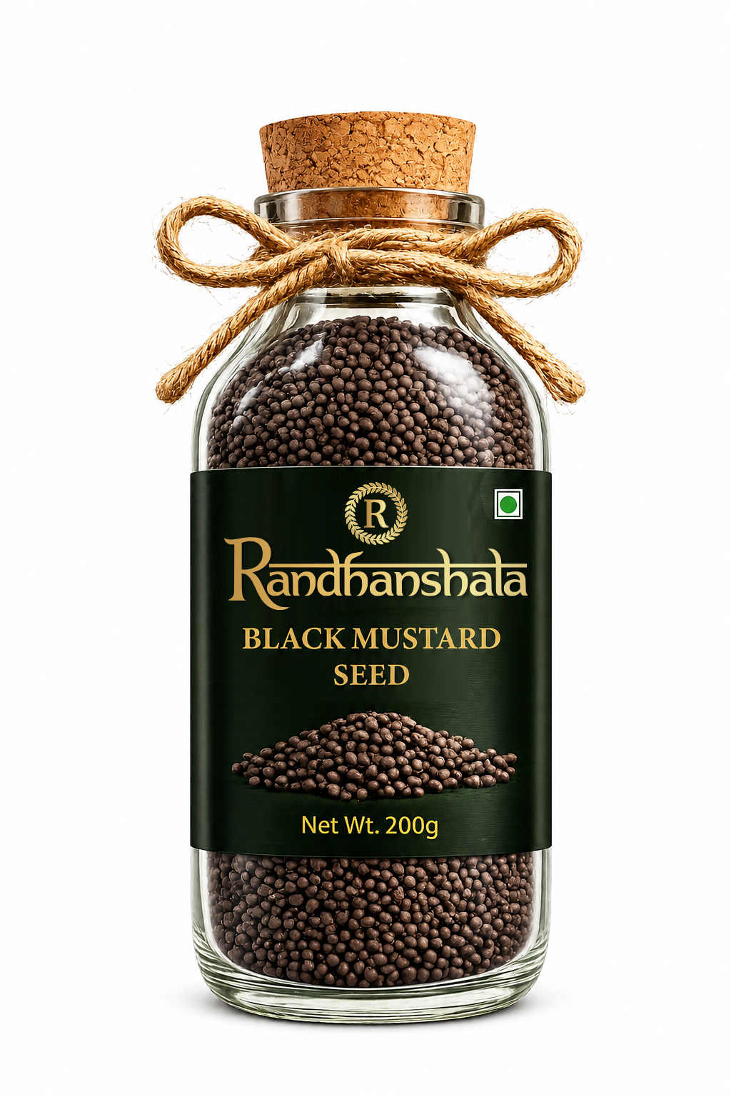 Black Mustard Seeds (Kali Sarso) – 100g | Premium Natural Spice Seeds | Strong Aroma & Pungent Flavor for Tadka, Pickles, Curries & Cooking | 12-Month Shelf Life | No Additives or Preservatives