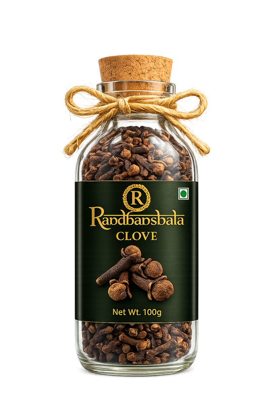 Clove Whole Raw (Laung) – 100g | Premium Handpicked Aromatic Spice | Strong Flavor & Natural Fragrance for Cooking, Baking, Tea & Ayurvedic Use | 12-Month Shelf Life | No Additives or Preservatives