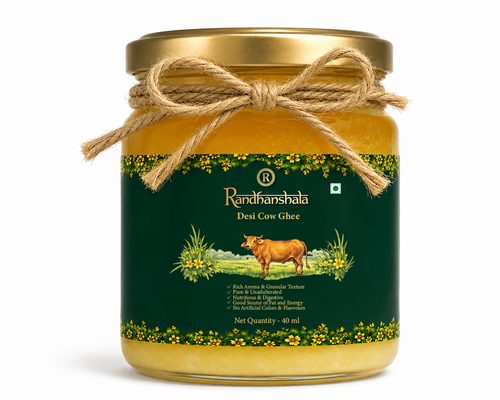 A2 Bilona Ghee (Hallikar Cow) – 50ml | Premium Hand Churned Desi Ghee | Traditional Ayurvedic Superfood | Rich Aroma & Nutrients | No Preservatives | 12-Month Shelf Life