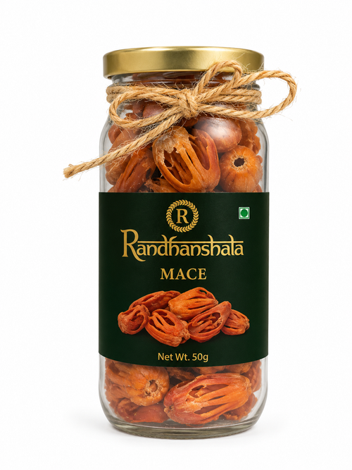 Mace Flower (Javitri) Whole – 50g | Premium Aromatic Spice | Warm Sweet-Spicy Flavor for Biryani, Curries, Desserts & Ayurvedic Use | 12-Month Shelf Life | No Additives or Preservatives
