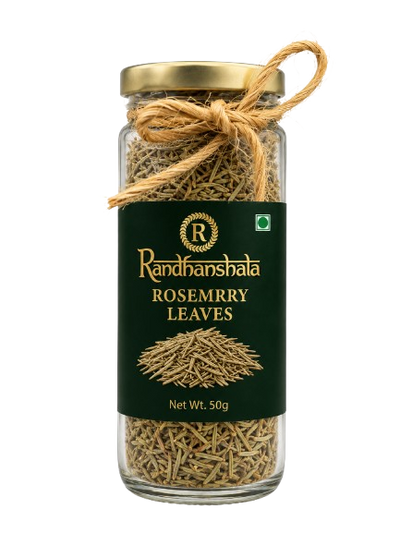Rosemary Leaves (Dried) – 50g | Premium Aromatic Herb | Natural Flavor Enhancer for Pizza, Pasta, Grilled Foods, Soups & Seasoning | 12-Month Shelf Life | No Additives or Preservatives